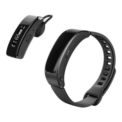 

Huawei (HUAWEI) Huawei браслет B3 молодежи Bluetooth гарнитура ответить часы телефон умный браслет калории шагомер сна микро-канал QQ IOS Эндрюс черный