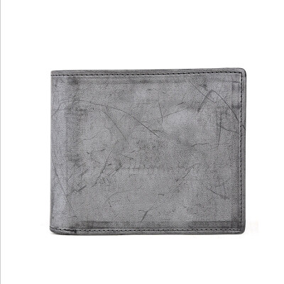 

Casual leather wallet male short section first layer cowhide fashion light vegetable tannage multi-card wallet