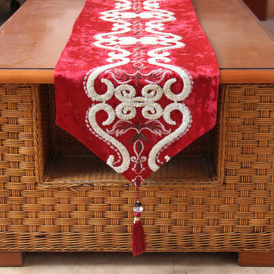 

Cntomlv modern simple fashion table runner European style Luxury Sino