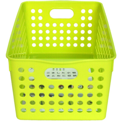 

【Jingdong supermarket】 INOMATA stock Basket series of imported kitchen snacks plastic storage basket desktop finishing basket blue 4571BU