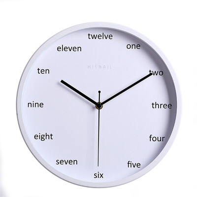 

12 inch metal wall clock 30CM fashion clock silence quartz clock