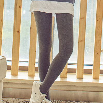 

City plus CITYPLUS 2017 autumn and winter new women's clothing art plus plus thickening leggings CWKX178551 light gray - Siamese code