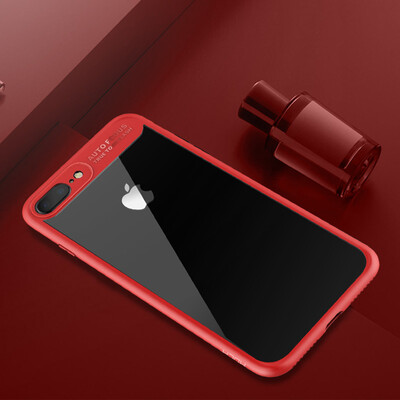 

Locke ROCK Apple 7plus 8plus mobile phone shell iphone7plus 8plus protective sleeve all-inclusive drop hard shell crystal color series red