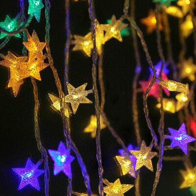 

Jing Hui Si Chong JH0260 Festival lantern decorative lights string lights color colored five-pointed star 60 60 head