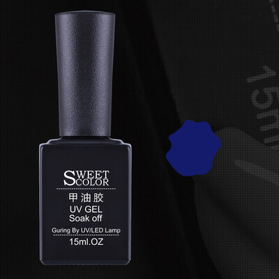 

Sweet Color Nail Polish ink blue water blue AGEL015 15ml (light therapy nail glue fast dry lasting nail beginner