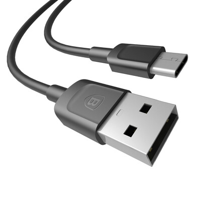 

(Baseus) Тип-C USB3.1 Зарядное устройство данных Быстрая линия зарядки 3A Поддержка просо 5 / 4c / Meizu PRO5 / музыка как 1 метр черного