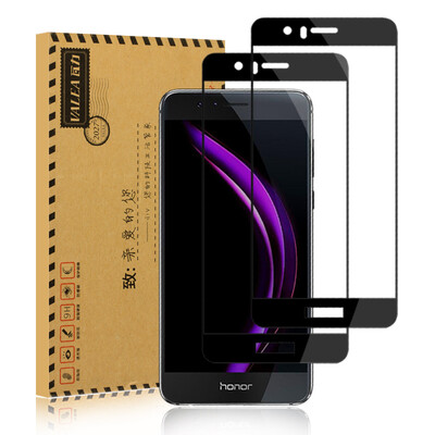

Two-piece full-screen tile VALEA Huawei glory 8 tempered film full-screen tempered film high-definition explosion-proof mobile phone protective film screen film black