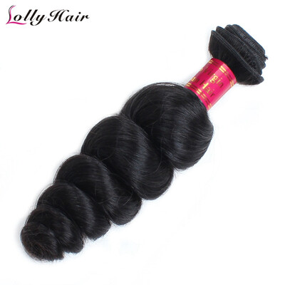

Хороший 7A Перуанский Loose Wave Virgin Hair Bundles 1pc Мода Перуанские волосы Weave Loose Curl Loose Wave Human Hair Natural Color