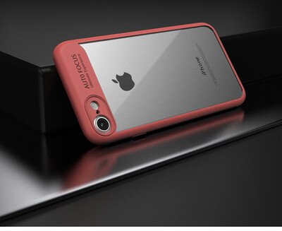 

Keymao iphone 6 6S Plus Case Full Protective Soft TPU + Acrylic Transparent Back Cover