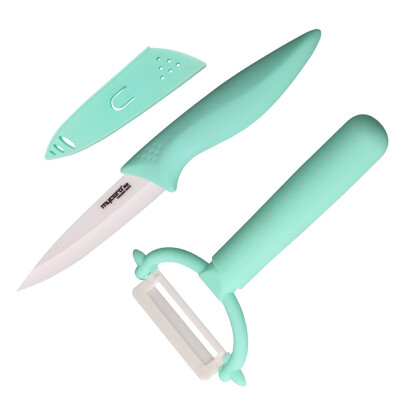 

Ceramics MYCERA ceramic knife cut fruit knife set two-piece multi-function knife baby food knife mint green TC06M