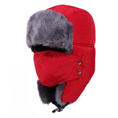 

Men Face Neck Protected Thick Warm Hat Winter Windproof Snowproof Beanie Cap