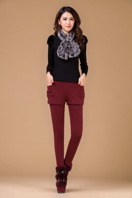 

Women Pants Autumn Winter Warm Velvet N01