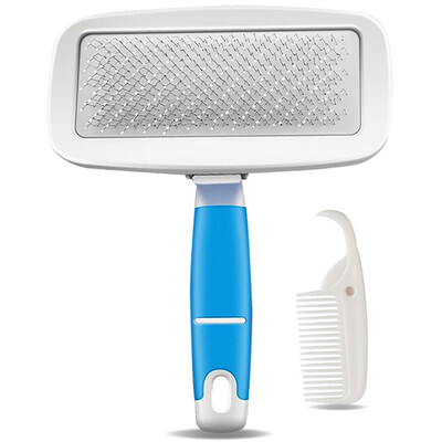 

HANHANLEYUAN pet dog comb cat comb dog hair brush dog hair comb jinmaotaidi large dog than bear supplies dog comb needle comb blue trumpet