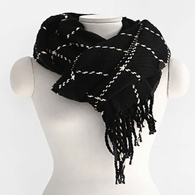 

2017 autumn thick thick section woolen scarf shawl plaid student collar neck winter female