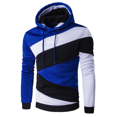 

2017 Hoodies Mens Male Hip Hop Male Brand Hoodie Color Stitching Sweatshirt Men Slim Fit Men Hoody XXL E5RV