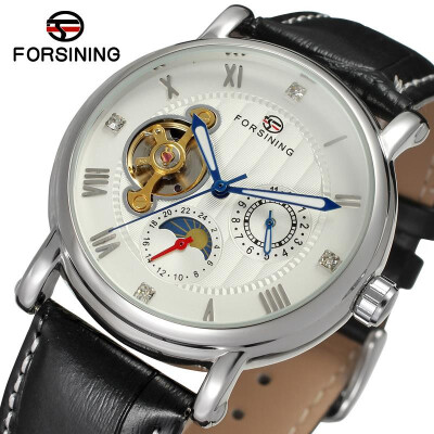 

2017 Forsining Men Mechanical Watches Men Luxury Brand Automatic Leather Dress Wristwatch Unique Clock