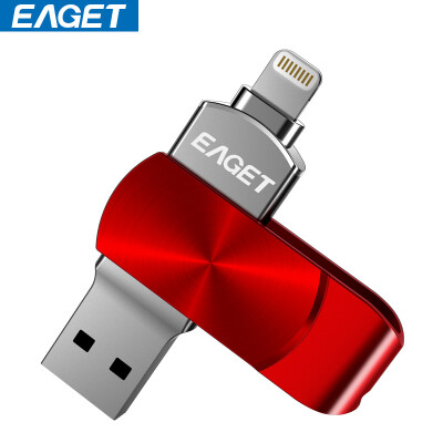 

Yi Jie (Eaget) i66 U диск 64G Apple, телефон компании Apple MFI сертификации официальный USB3.0 высокая скорость iphone / Ipad двойной интерфейс мобильного компьютера с расширенной памятью красный
