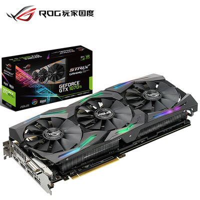 

ASUS ROG-STRIX-GTX1070TI-A8G-GAMING 1607-1683MHz 8GB / 8GHz GDDR5 PCI-E3.0 игровая видеокарта