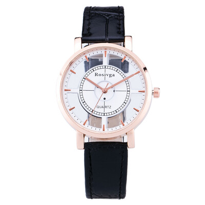 

Men And women Luxury Stainless Steel Quartz Military Sport Leather Band Dial Wrist Watch Hollow out couple watch
