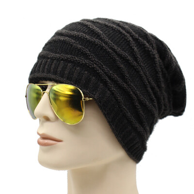 

Men Winter Hats Women Knitted Hat Bonnet Caps Baggy Brand Womens Winter Hats For Men Warm Wool Skullies Beanie New 2017