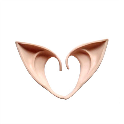 

2Pcs/Lot латекс фея пикси уши эльфа косплей аксессуары хэллоуин группа Latex Soft Pointed Prosthetic Tips Ear