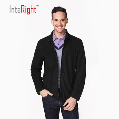 

INTERIGHT Men&39s Polar Fleece Collar Sweater Casual Jacket Wine Red