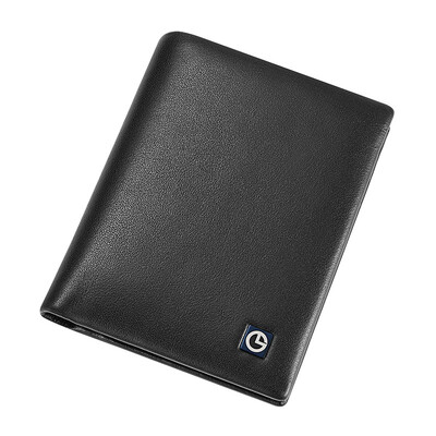 

Goldlion mens wallet mens simple wallet casual fashion mens ticket holder MW735471-41991 black cross section