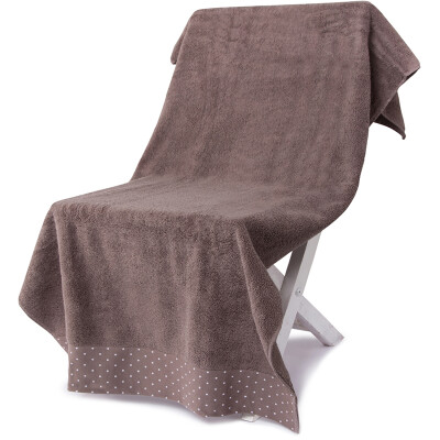 

Sanli pure cotton satin wave point big bath towel 70 × 140cm men&women with soft&comfortable absorbent wrap koala color