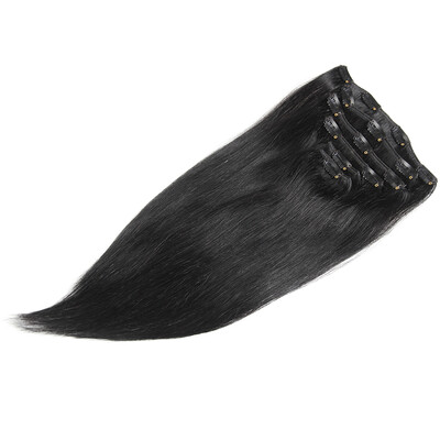 

Chorliss Clip In Hair Extensions 6PcsPack Human Straight Hairpiece Brazilian Remy Hair 14 16" 18" 20"