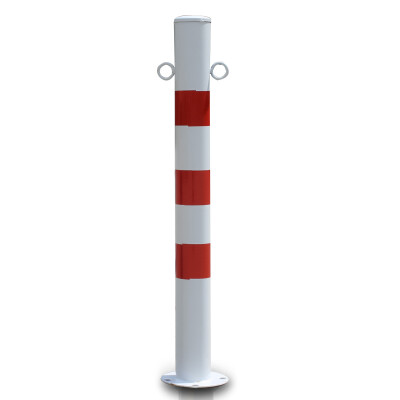 

Tengchi CT reflective warning column red&white road column steel pipe warning column isolation pile road pile iron column anti-collision column 50cm thick yellow black warning column