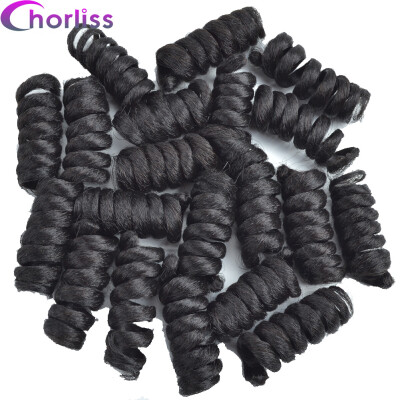 

6''Easy Crochet Braids Curly Synthetic Crochet Twisted Braiding Hair Kenzie Curl Hair 20 Roots/ Pack 75 g Ombre #27 Color 1 Pack