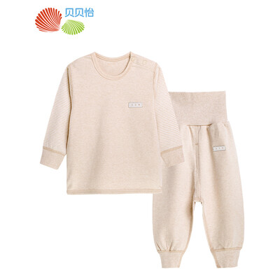 

Jingdong self Beibei Yi Bornbay spring&autumn color cotton high waist nursing belly set shoulder buckle underwear suit BB8057 card its 66cm