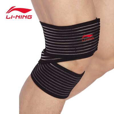 

Li Ning basic knitting knee AQAH202-1 single loaded Elastic bandage black 274 single loaded