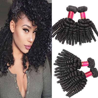 

7A Quality Bouncy Spring Curl Hot Sale Malaysian Virgin Hair Afro Kinky Curly Loose Wave 4pc Cheap Human Hair Extensions