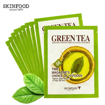 

Think skin-friendly skinfood green tea fresh essence mask 10 Pack men&women moisturizing sleep skin care imports