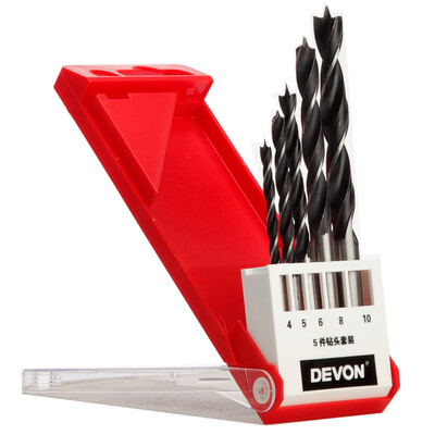 

Devon Woodworking Drill Set C-5pc Tool Set 4 5 6 8 10mm Hardware Power Tools