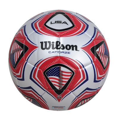 

Willson Wilson WS212M4 Colorful Sewing USA4 Red&White 5 Field Soccer