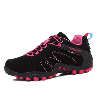 

2018 AutumnWinter Hiking Shoes Men Waterproof Boots Mountain Shoes Men Leather Sport Sneakers BlueBlackGray Trekking Boots