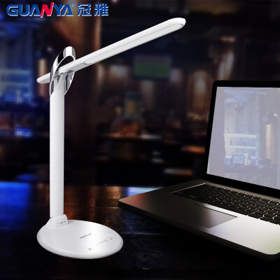 

【Jingdong Supermarket】 Guan Ya LED Eye Light Student Learning Desk Lamp Touch Foldable Work Bed Bedside Reading Monitor Light LA-A608 White