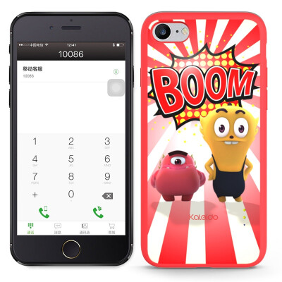 

Kaleido (Kaleido) Gemini dual cartoon phone shell Apple double card dual standby artifact for ipone7 plus monster kitchen series red BOOM