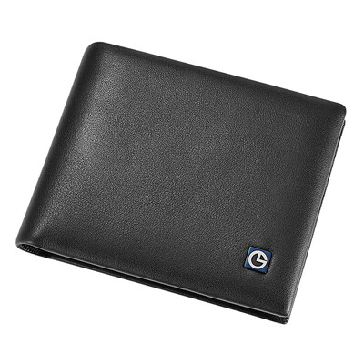 

Goldlion mens wallet mens simple wallet casual fashion mens ticket holder MW735471-41991 black cross section