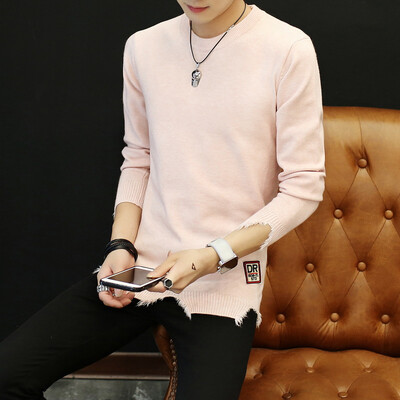 

2017 new autumn new round neck men's sweater men's youth sweater as gift for men