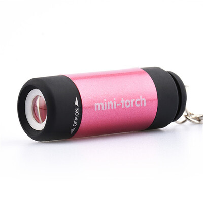 

Новый мини-USB фонарик факел брелок свет Водонепроницаемый Torchlight Карманный Multicolor Мощный и перезаряжаемый светодиодный