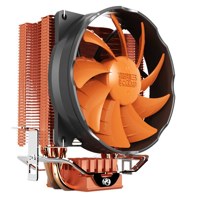 

Overclocking three (PCCOOLER) tower CPU heat sink (multi-platform / 4 heat pipe / double tower structure / PWM temperature control / 10cm blue fan / with silicone grease)