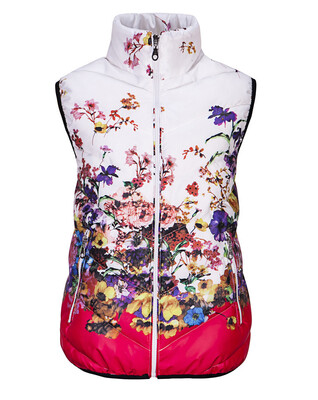 

2017 Winter women's vest Cotton Down Printed Flowers Women Sleeveless Jacket Vest Coat Female Plus size  feminine coat