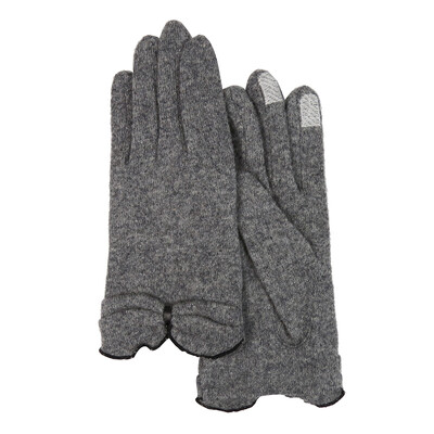 

Maria Gucci MARJA KURKI wool gloves ladies fashion solid color warm multi-functional wool touch screen knit gloves code 5CC460890 dark gray