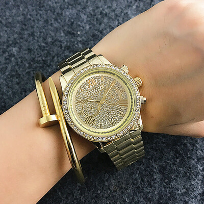 

Dazzling Crystal Ladies Dress Wristwatch CONTENA Luxury Rhinestone Bracelet Quartz Watches Royal Style Fashion Women Watches