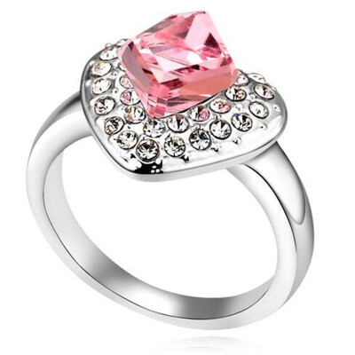 

Austrian Crystal Engagement Rings For Women White Gold Plated Rings Women Gift Bride Wedding Jewelry .14656