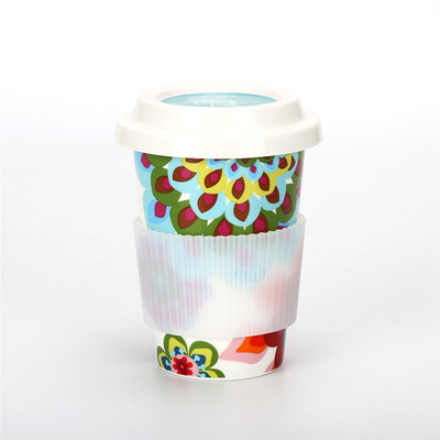 

Lock & lock Creative ceramic cup French Bull simple couple cups 370ML raw as summer flower mugs with cappuccino cup FBT003