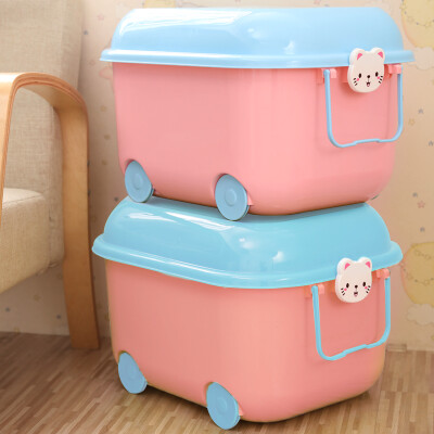 

Cartoon storage storage box medium childrens clothing snacks toy sealed storage box 2 Pack